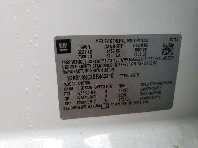 Photo 9 VIN: 1GKS1AKC2GR445210 - GMC YUKON SLE 