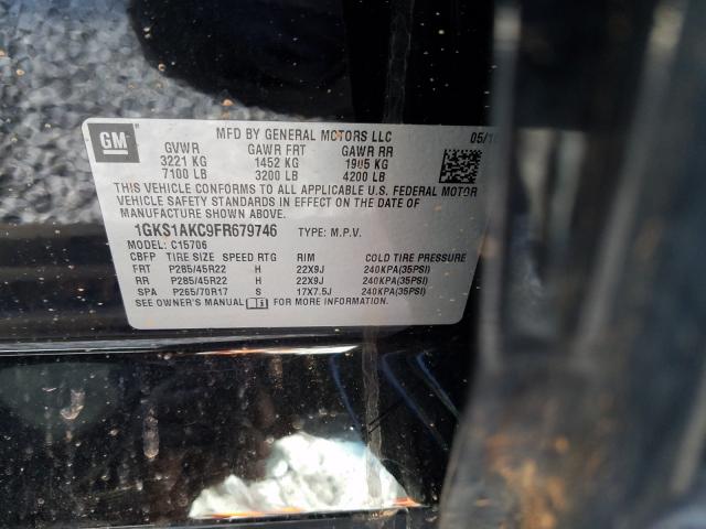 Photo 9 VIN: 1GKS1AKC9FR679746 - GMC YUKON SLE 