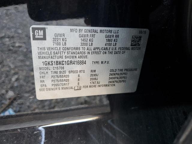 Photo 13 VIN: 1GKS1BKC1GR416884 - GMC YUKON SLT 