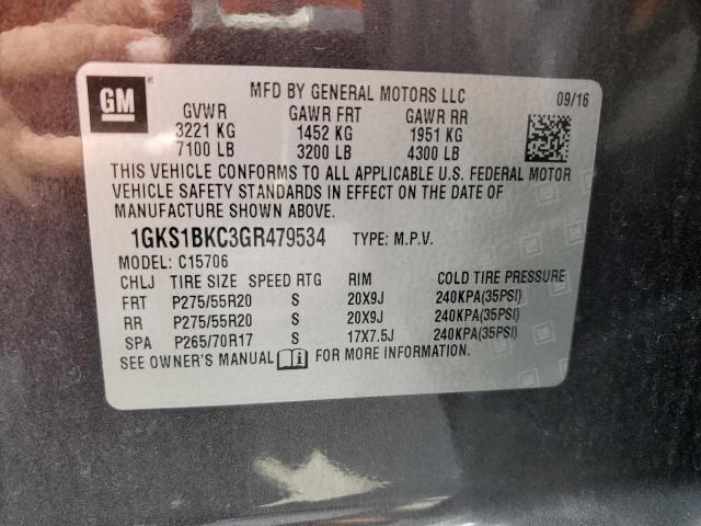 Photo 12 VIN: 1GKS1BKC3GR479534 - GMC YUKON 