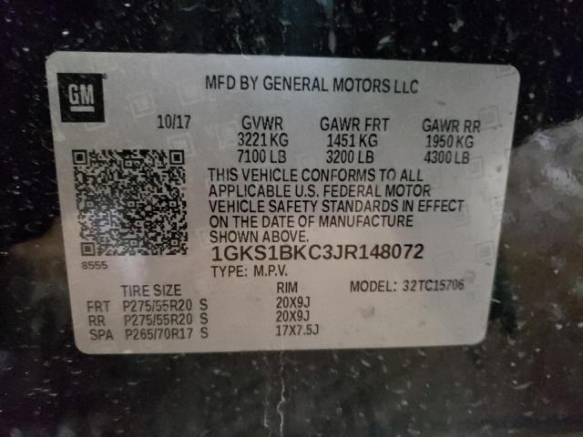 Photo 13 VIN: 1GKS1BKC3JR148072 - GMC YUKON SLT 