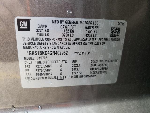 Photo 12 VIN: 1GKS1BKC4GR402932 - GMC YUKON SLT 