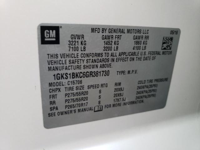 Photo 12 VIN: 1GKS1BKC6GR381730 - GMC YUKON SLT 