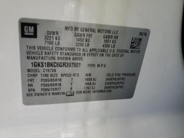 Photo 11 VIN: 1GKS1BKC6GR397801 - GMC YUKON SLT 