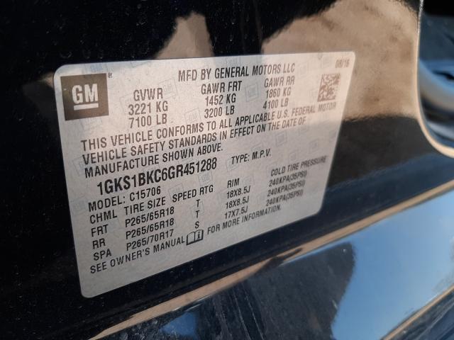 Photo 9 VIN: 1GKS1BKC6GR451288 - GMC YUKON SLT 