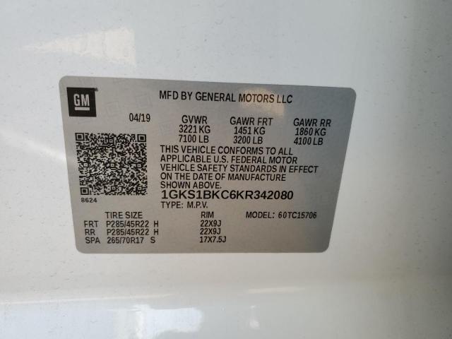 Photo 13 VIN: 1GKS1BKC6KR342080 - GMC YUKON 