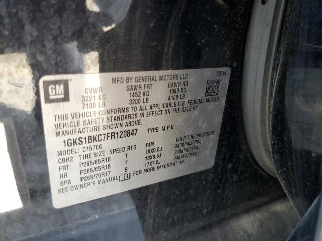 Photo 12 VIN: 1GKS1BKC7FR120847 - GMC YUKON SLT 