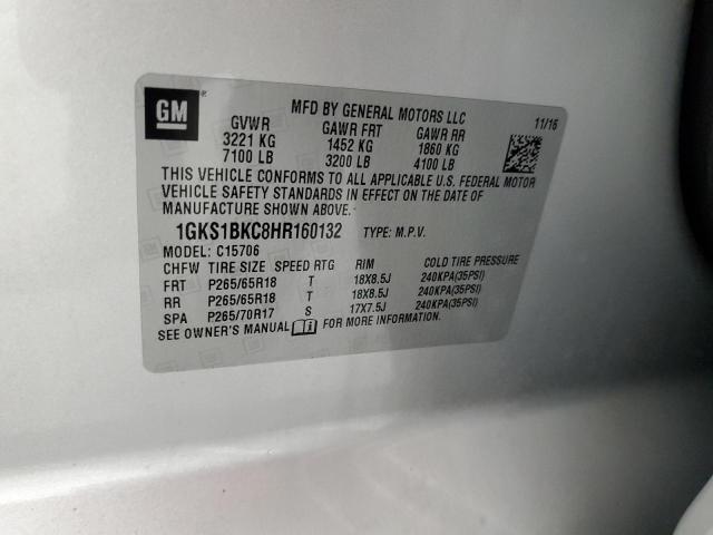 Photo 12 VIN: 1GKS1BKC8HR160132 - GMC YUKON SLT 