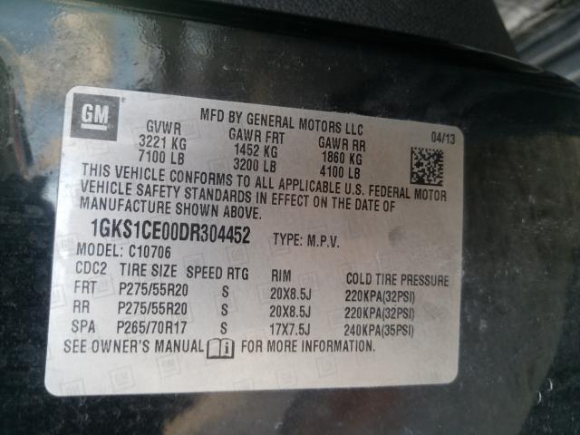 Photo 9 VIN: 1GKS1CE00DR304452 - GMC YUKON SLT 