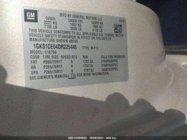 Photo 8 VIN: 1GKS1CE04DR225446 - GMC YUKON 