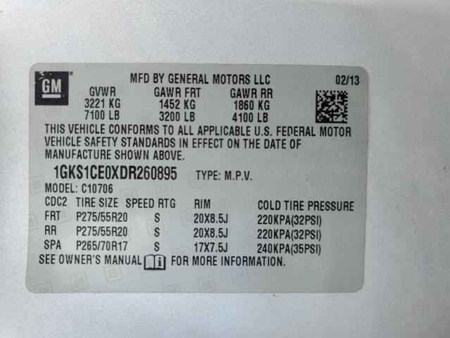 Photo 12 VIN: 1GKS1CE0XDR260895 - GMC YUKON SLT 