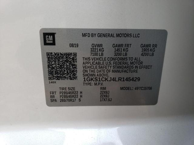 Photo 12 VIN: 1GKS1CKJ4LR145429 - GMC YUKON 