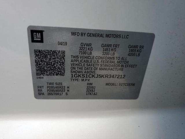 Photo 12 VIN: 1GKS1CKJ5KR347212 - GMC YUKON 