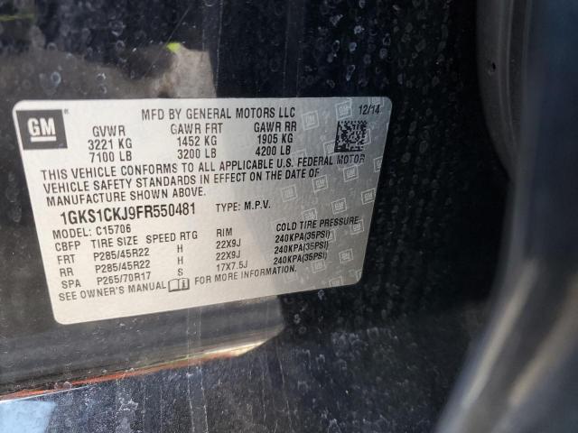 Photo 12 VIN: 1GKS1CKJ9FR550481 - GMC YUKON DENA 