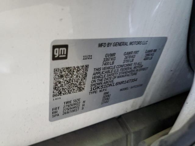 Photo 12 VIN: 1GKS1DKL6NR147354 - GMC YUKON DENA 