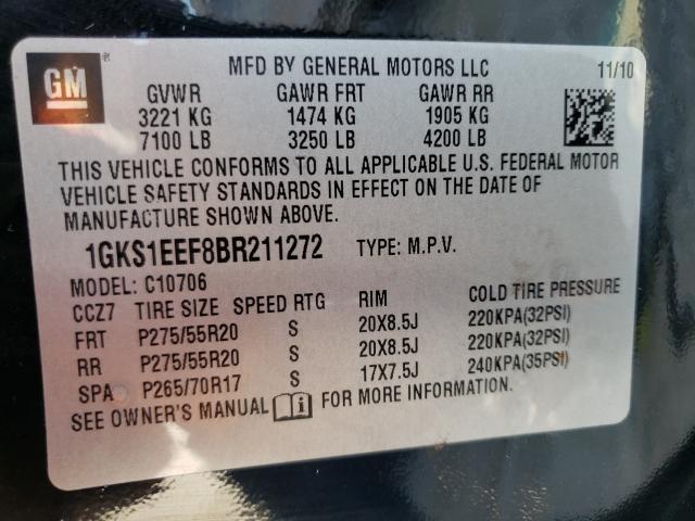 Photo 9 VIN: 1GKS1EEF8BR211272 - GMC YUKON DENA 