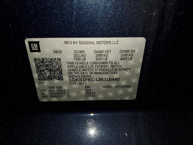 Photo 9 VIN: 1GKS1FKC4JR316440 - GMC YUKON XL C 