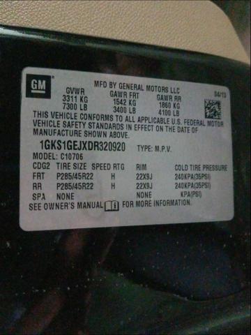 Photo 9 VIN: 1GKS1GEJXDR320920 - GMC YUKON DENA 