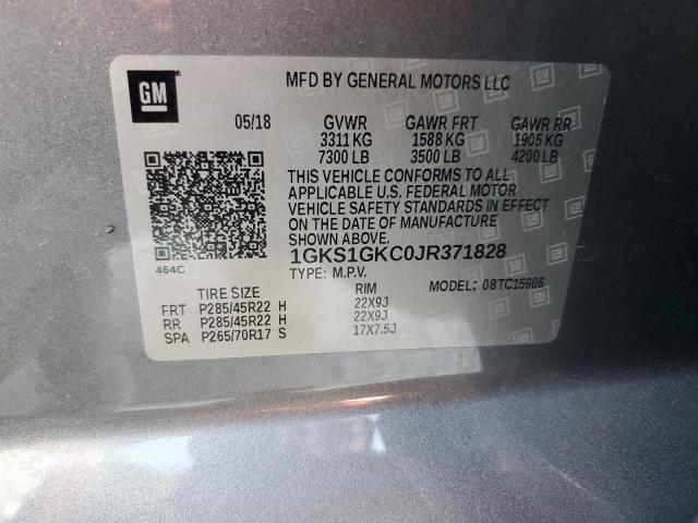 Photo 12 VIN: 1GKS1GKC0JR371828 - GMC YUKON XL C 