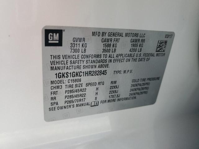 Photo 12 VIN: 1GKS1GKC1HR282845 - GMC YUKON XL C 