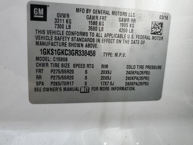 Photo 9 VIN: 1GKS1GKC3GR338458 - GMC YUKON XL C 