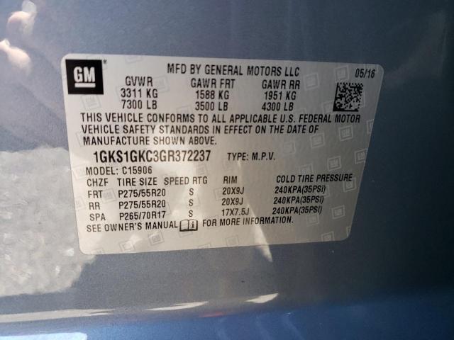 Photo 12 VIN: 1GKS1GKC3GR372237 - GMC YUKON XL C 