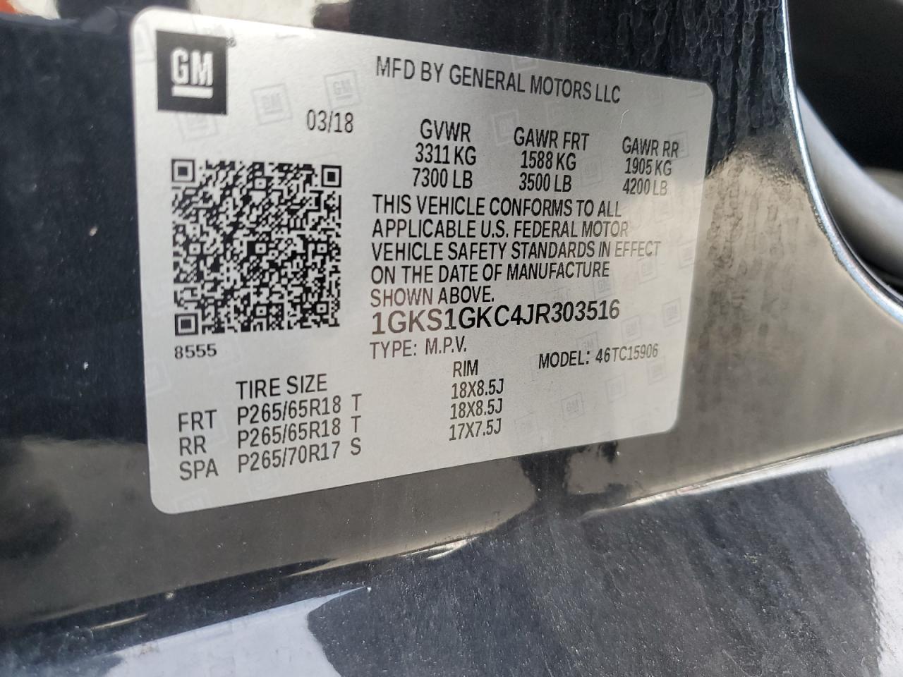 Photo 13 VIN: 1GKS1GKC4JR303516 - GMC YUKON 