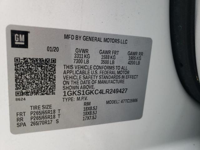 Photo 9 VIN: 1GKS1GKC4LR249427 - GMC YUKON XL C 