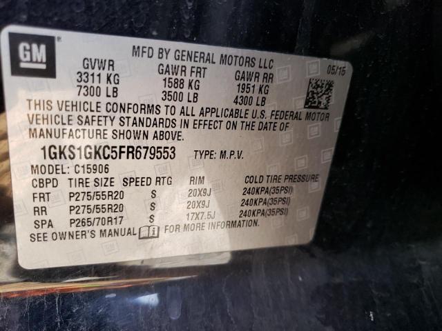 Photo 9 VIN: 1GKS1GKC5FR679553 - GMC YUKON XL C 