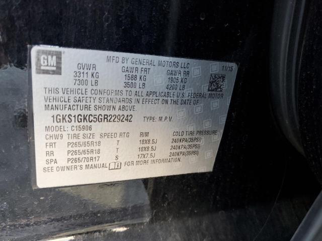 Photo 9 VIN: 1GKS1GKC5GR229242 - GMC YUKON XL C 