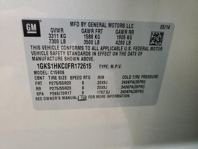 Photo 12 VIN: 1GKS1HKC0FR172615 - GMC YUKON XL C 