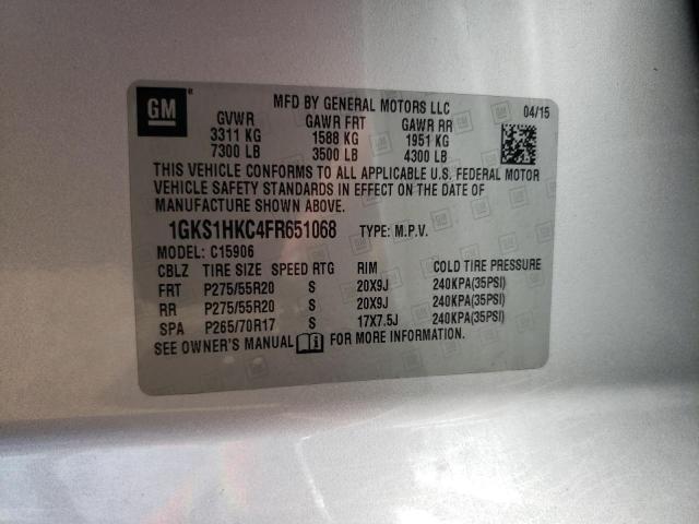 Photo 12 VIN: 1GKS1HKC4FR651068 - GMC YUKON 