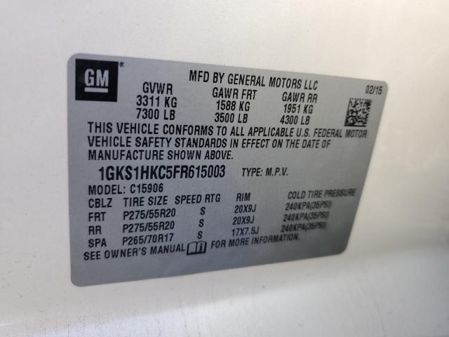 Photo 12 VIN: 1GKS1HKC5FR615003 - GMC YUKON XL C 