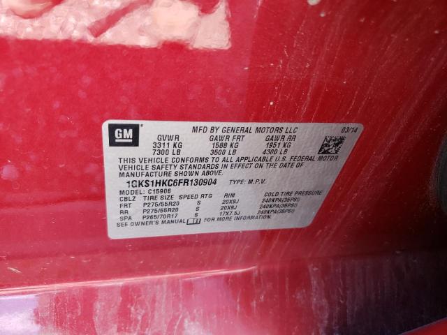 Photo 12 VIN: 1GKS1HKC6FR130904 - GMC YUKON XL C 