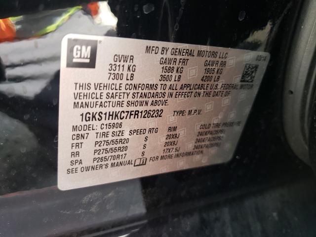 Photo 9 VIN: 1GKS1HKC7FR126232 - GMC YUKON XL C 