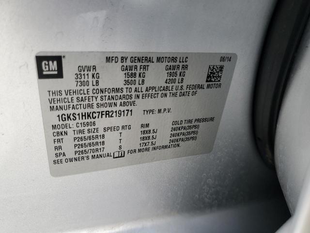 Photo 13 VIN: 1GKS1HKC7FR219171 - GMC YUKON 