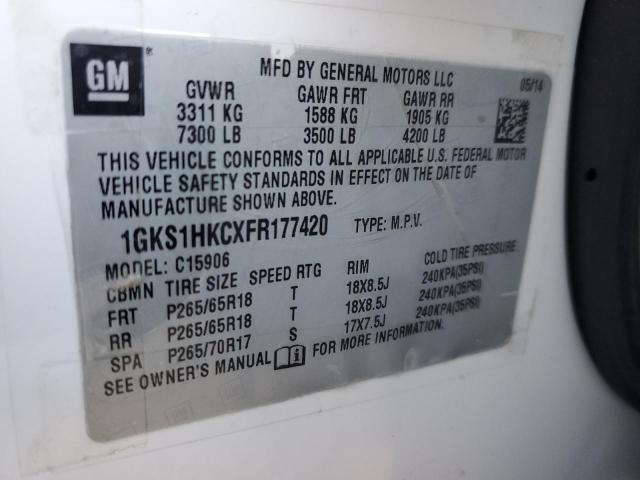 Photo 12 VIN: 1GKS1HKCXFR177420 - GMC YUKON XL C 