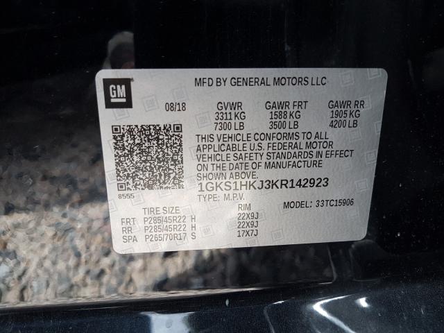 Photo 9 VIN: 1GKS1HKJ3KR142923 - GMC YUKON XL D 