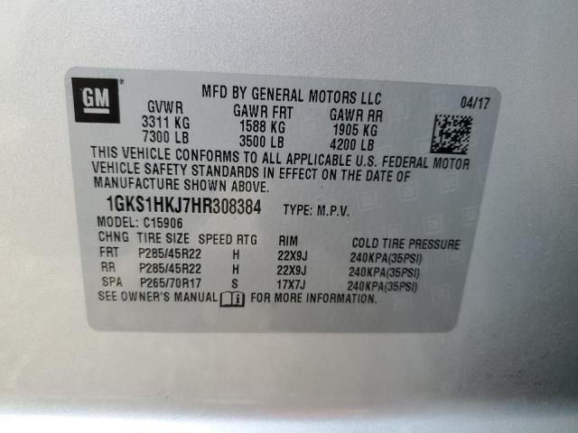 Photo 12 VIN: 1GKS1HKJ7HR308384 - GMC YUKON XL D 