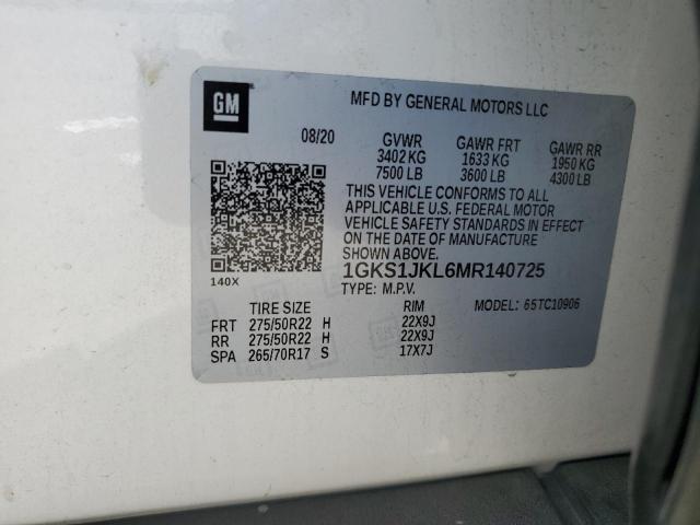 Photo 12 VIN: 1GKS1JKL6MR140725 - GMC YUKON XL D 