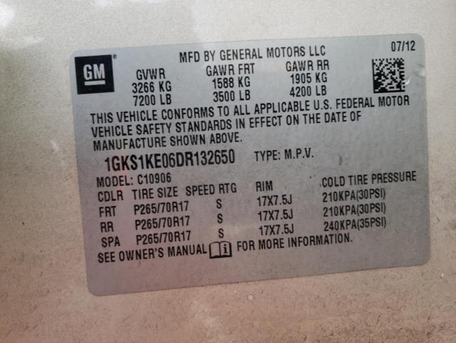 Photo 9 VIN: 1GKS1KE06DR132650 - GMC YUKON XL C 