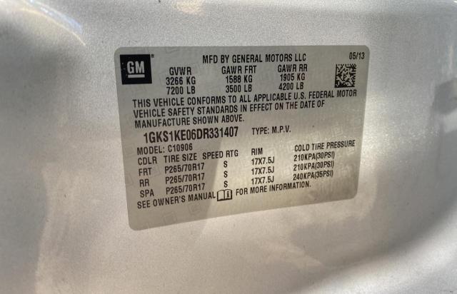 Photo 9 VIN: 1GKS1KE06DR331407 - GMC YUKON XL C 