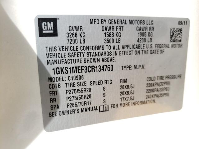 Photo 9 VIN: 1GKS1MEF3CR134760 - GMC YUKON XL D 