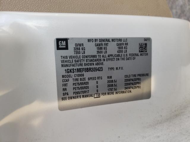 Photo 9 VIN: 1GKS1MEF8BR309423 - GMC YUKON XL D 