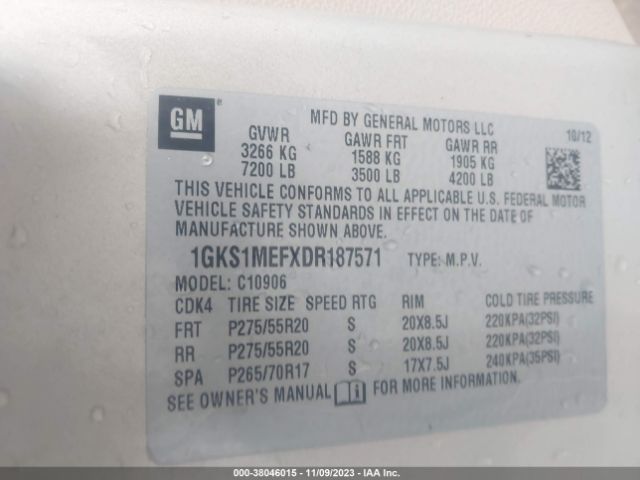 Photo 8 VIN: 1GKS1MEFXDR187571 - GMC YUKON XL 1500 