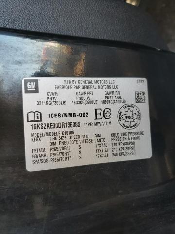 Photo 9 VIN: 1GKS2AE00DR136085 - GMC YUKON SLE 