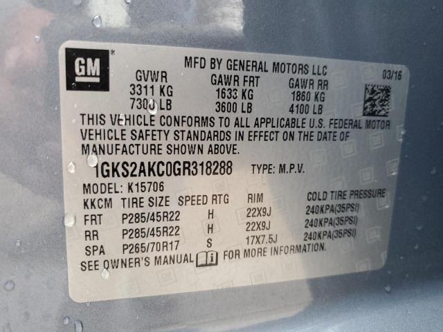 Photo 12 VIN: 1GKS2AKC0GR318288 - GMC YUKON SLE 