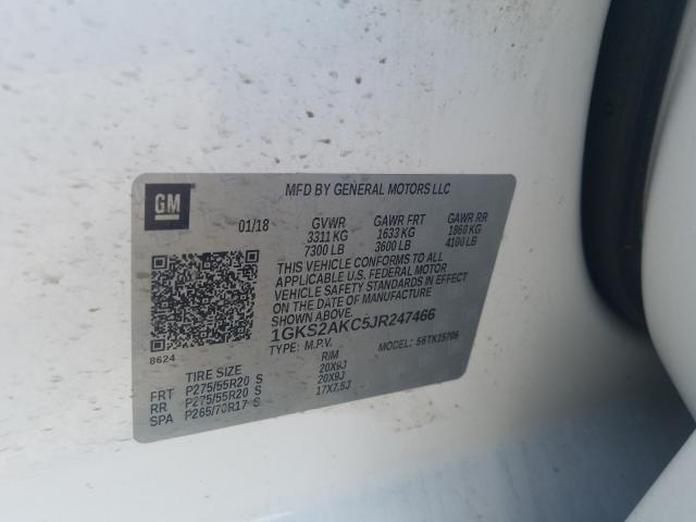 Photo 9 VIN: 1GKS2AKC5JR247466 - GMC YUKON SLE 