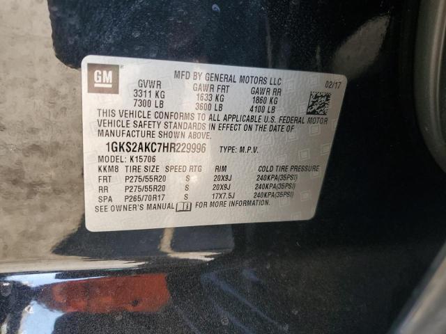 Photo 12 VIN: 1GKS2AKC7HR229996 - GMC YUKON SLE 