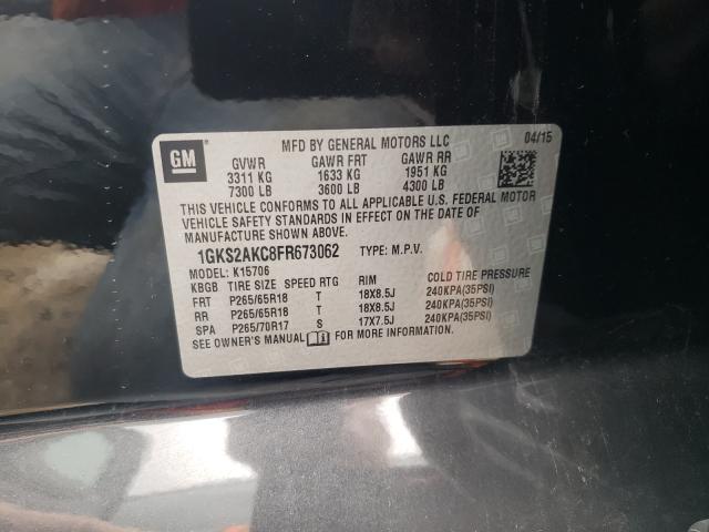 Photo 9 VIN: 1GKS2AKC8FR673062 - GMC YUKON SLE 